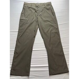 UB Tech Mens Classic Fit Cargo Pants Olive Green Nylon Spandex 38x32 Outdoor